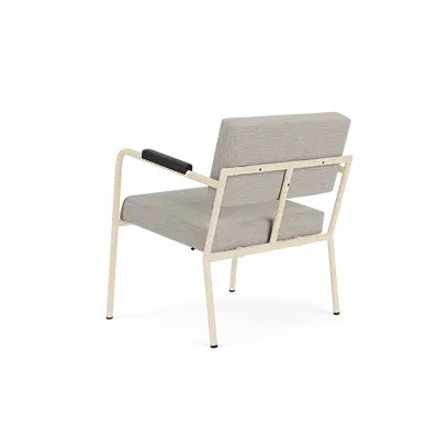 Monday Sessel mit Schwarz Armlehne - Sand Rahmen
